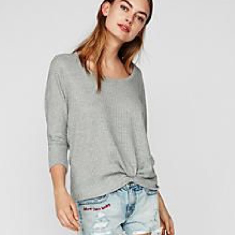 LN Express one eleven  waffle gathered top Large